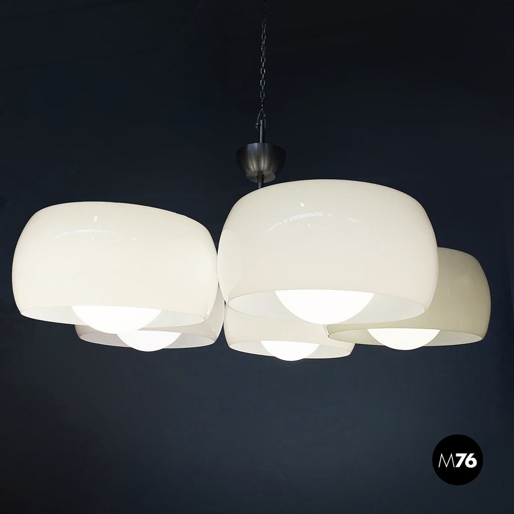 Lampadario Pentaclinio di Vico Magistretti per Artemide, 1970 ca. 