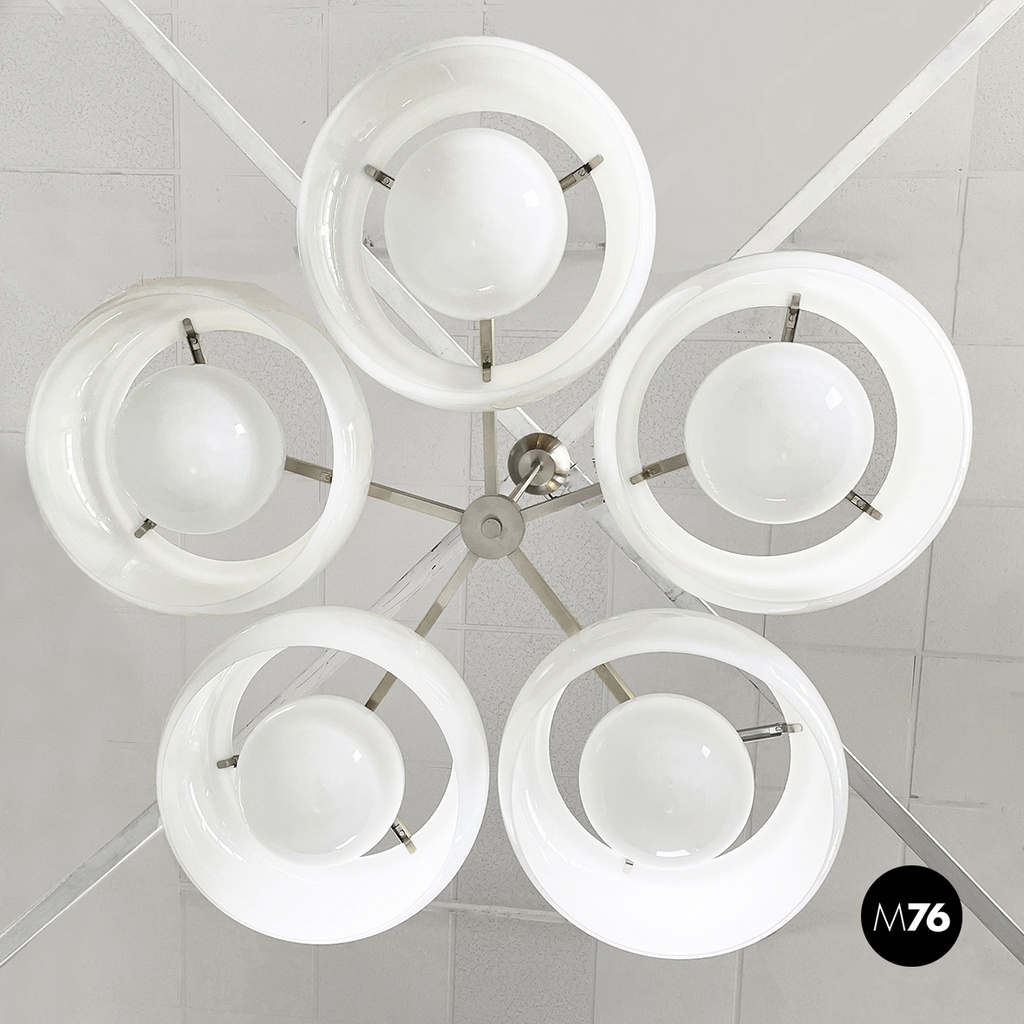 Lampadario Pentaclinio di Vico Magistretti per Artemide, 1970 ca. 