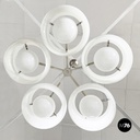 Lampadario Pentaclinio di Vico Magistretti per Artemide, 1970 ca. 