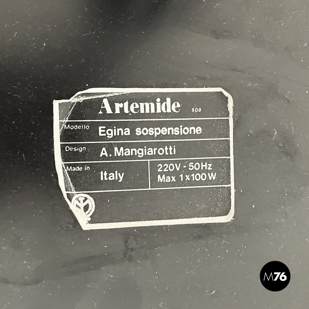 Lampadario Egina di Angelo Mangiarotti per Artemide, 1970 ca.