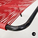 Sdraio in scooby rosso e metallo, 1960 ca.