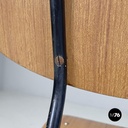 Sedie in formica marrone e metallo nero, 1960 ca. 