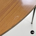 Sedie in formica marrone e metallo nero, 1960 ca. 