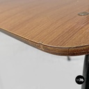 Sedie in formica marrone e metallo nero, 1960 ca. 