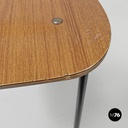 Sedie in formica marrone e metallo nero, 1960 ca. 