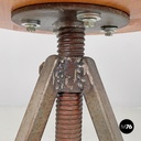 Sgabelli in legno e metallo, 1960 ca. 