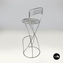 Sgabello in metallo cromato, 2000 ca.