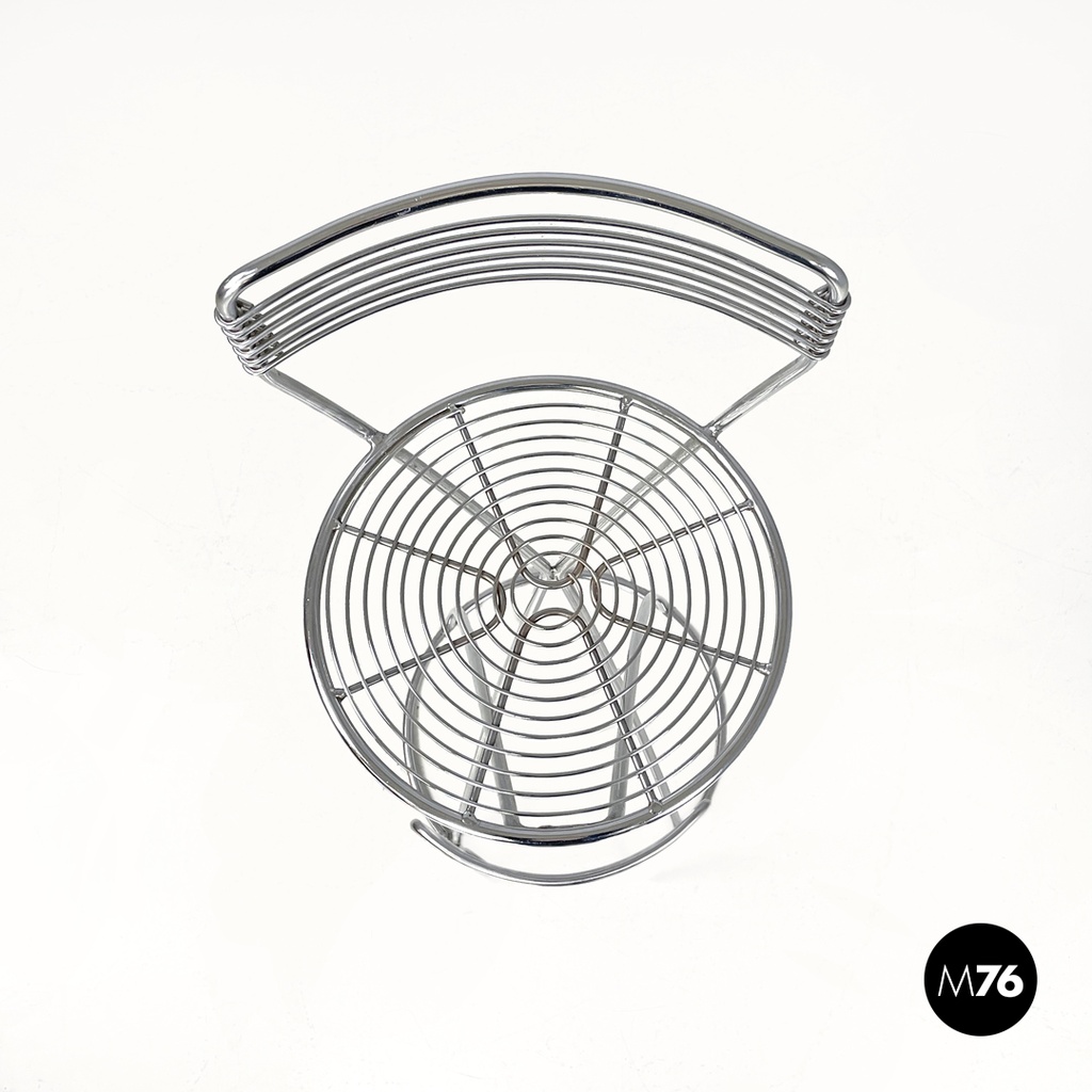 Sgabello in metallo cromato, 2000 ca.