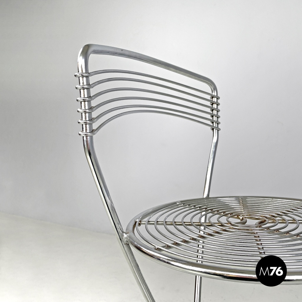 Sgabello in metallo cromato, 2000 ca.