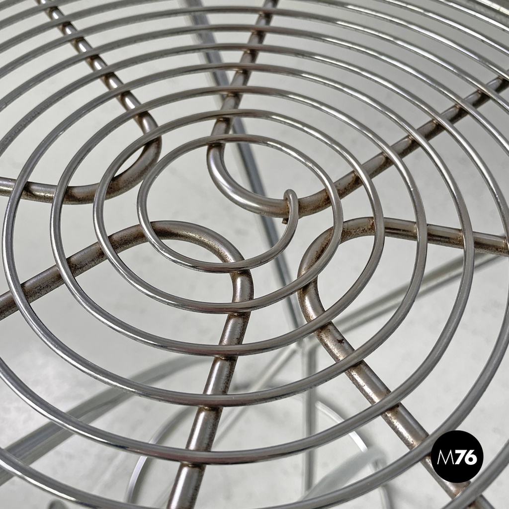 Sgabello in metallo cromato, 2000 ca.