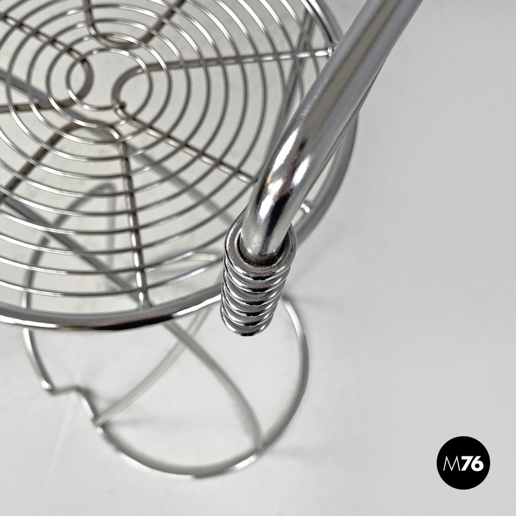 Sgabello in metallo cromato, 2000 ca.