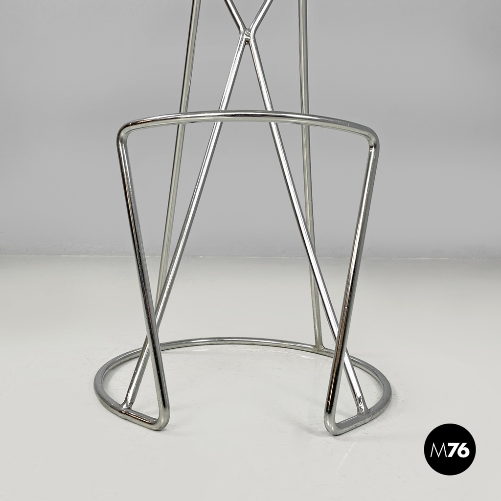 Sgabello in metallo cromato, 2000 ca.