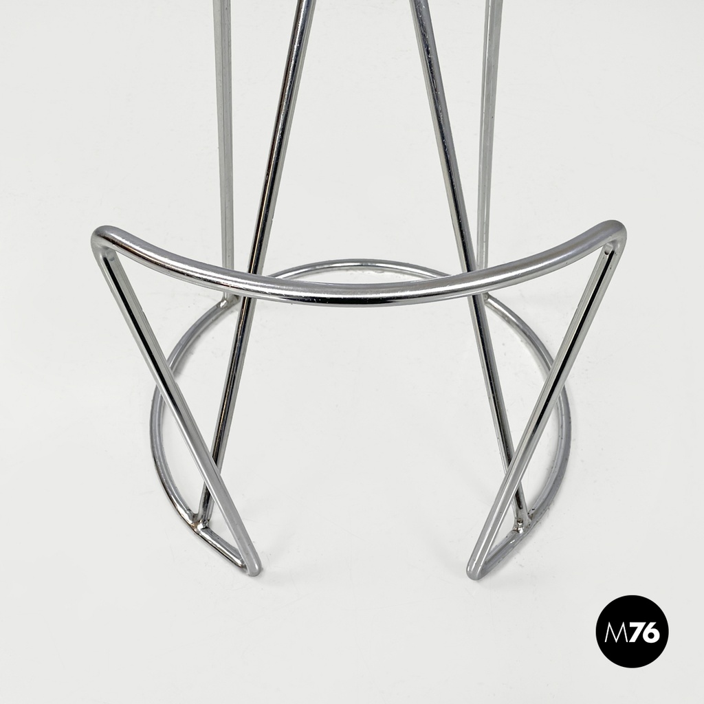 Sgabello in metallo cromato, 2000 ca.