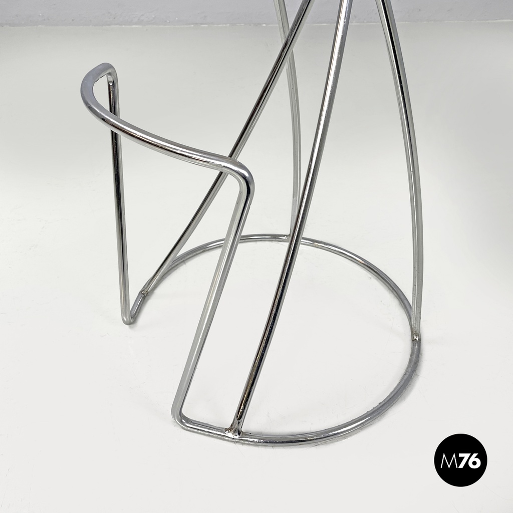 Sgabello in metallo cromato, 2000 ca.