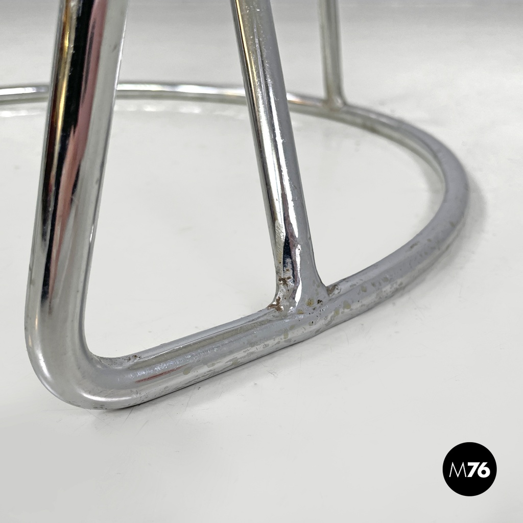 Sgabello in metallo cromato, 2000 ca.