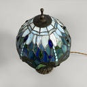 Lampade da tavolo in vetro e ottone, 1980 ca.