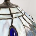 Lampade da tavolo in vetro e ottone, 1980 ca.