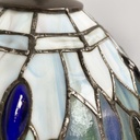 Lampade da tavolo in vetro e ottone, 1980 ca.