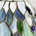 Lampade da tavolo in vetro e ottone, 1980 ca.