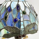 Lampade da tavolo in vetro e ottone, 1980 ca.