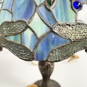 Lampade da tavolo in vetro e ottone, 1980 ca.