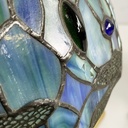 Lampade da tavolo in vetro e ottone, 1980 ca.