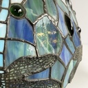 Lampade da tavolo in vetro e ottone, 1980 ca.