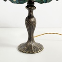 Lampade da tavolo in vetro e ottone, 1980 ca.