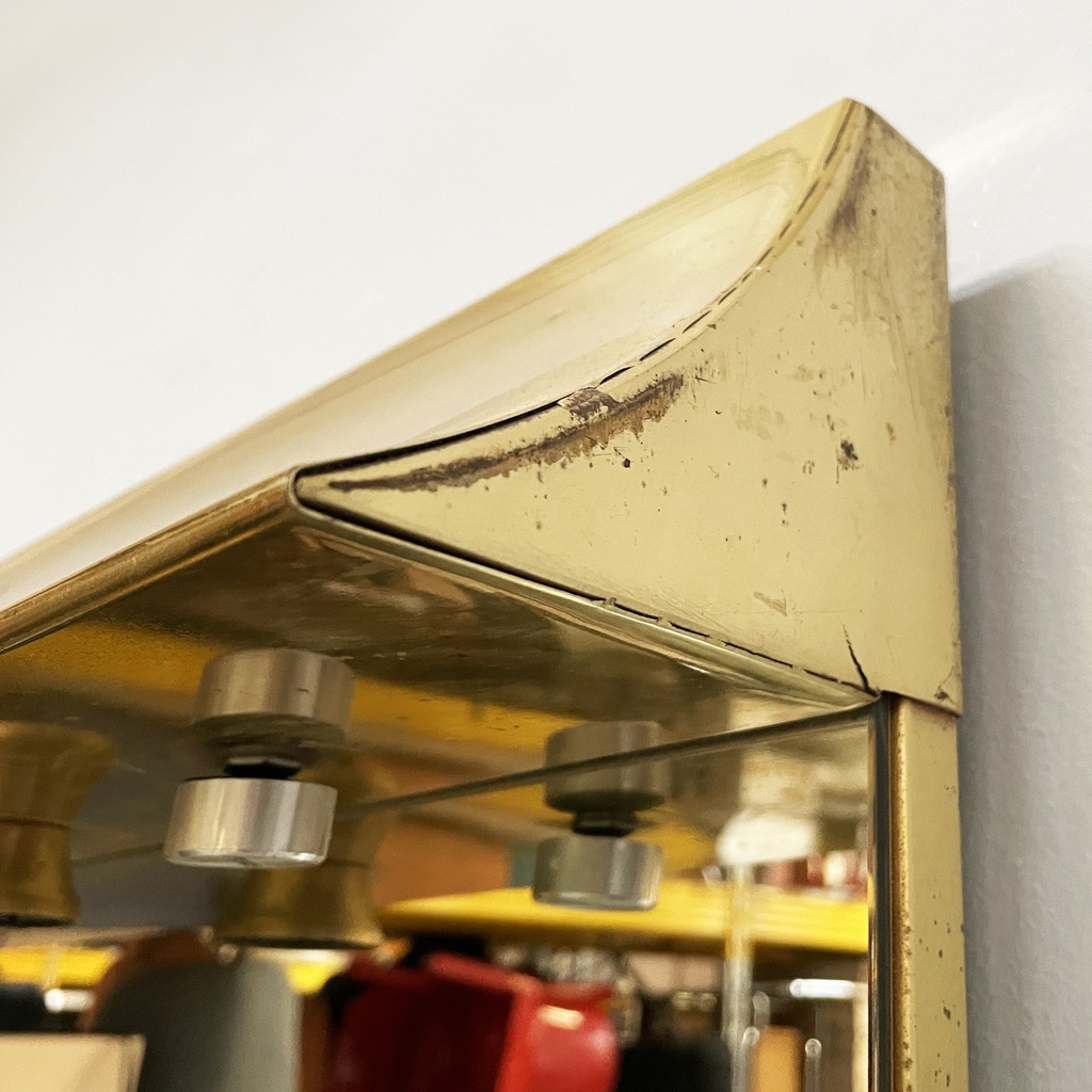 Specchio da parete con lampade, 1980 ca.