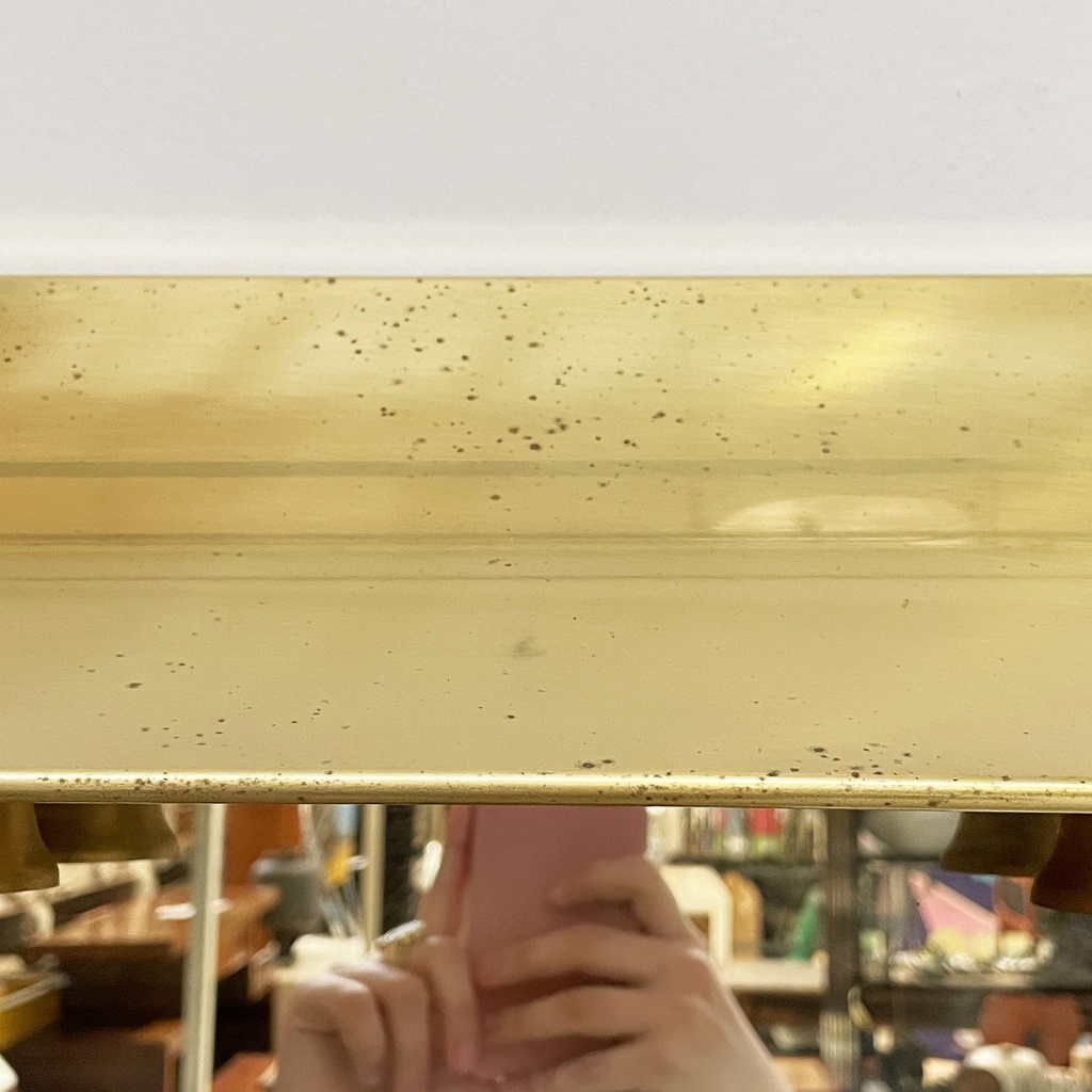 Specchio da parete con lampade, 1980 ca.