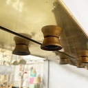 Specchio da parete con lampade, 1980 ca.