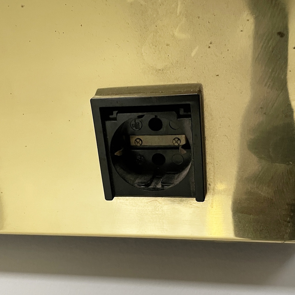 Specchio da parete con lampade, 1980 ca.