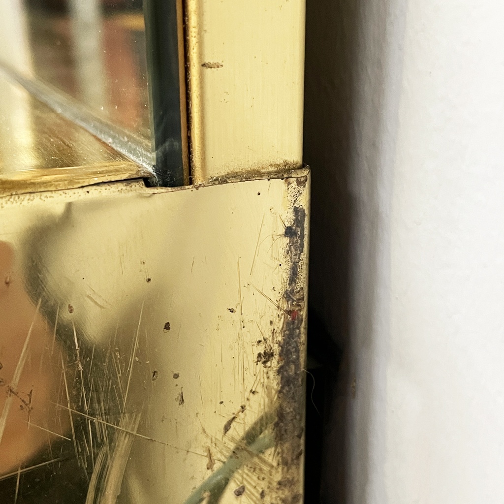 Specchio da parete con lampade, 1980 ca.