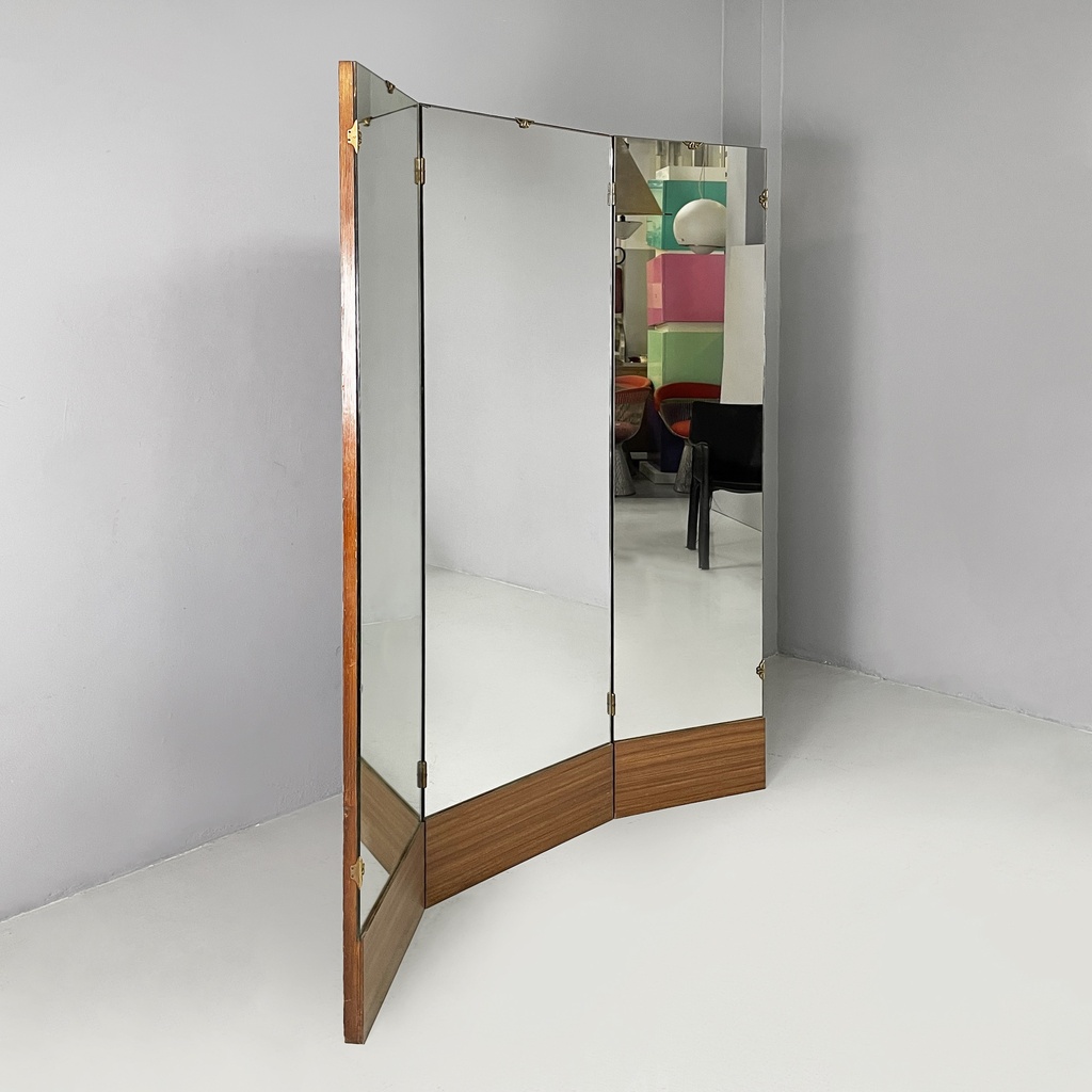 Specchio da terra in legno, 1940 ca.