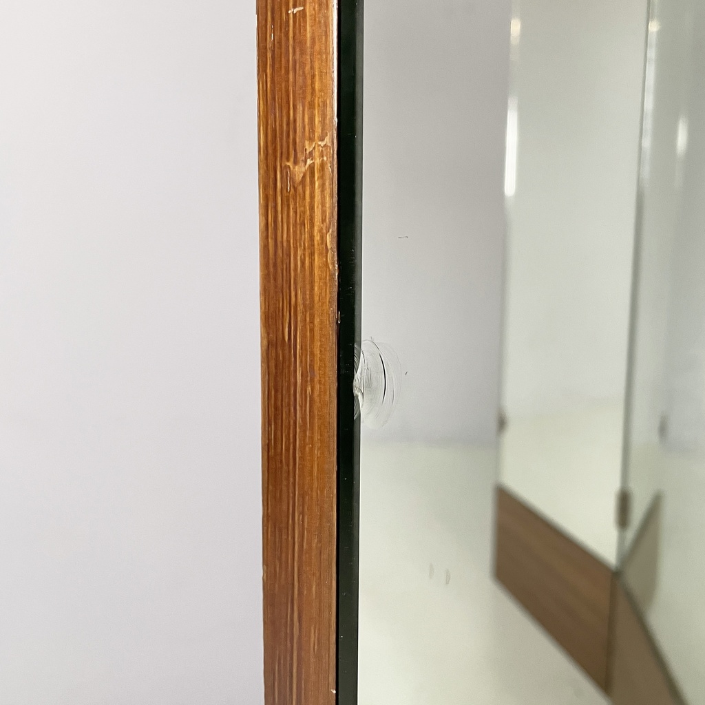 Specchio da terra in legno, 1940 ca.