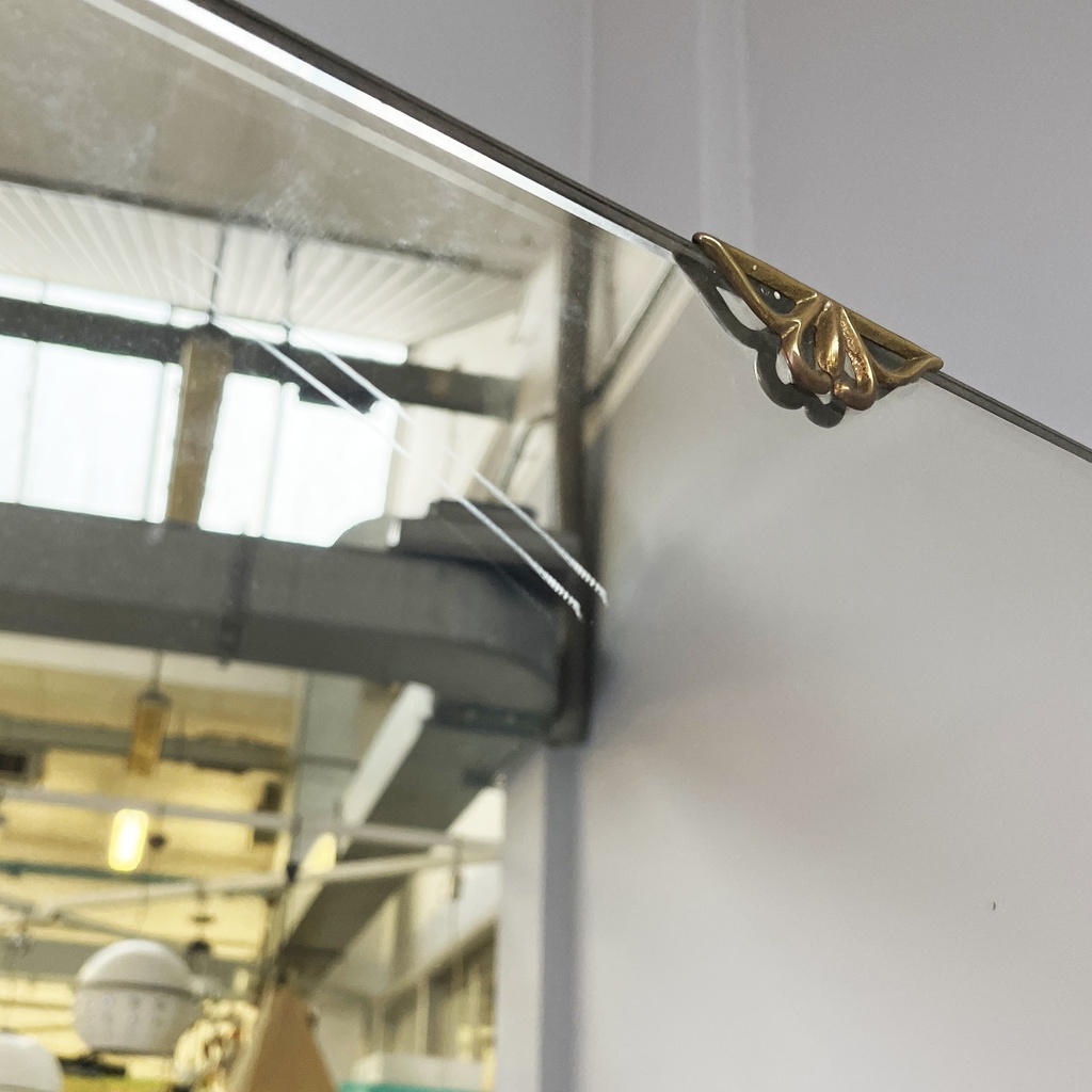 Specchio da terra in legno, 1940 ca.