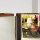 Specchio da terra in legno, 1940 ca.