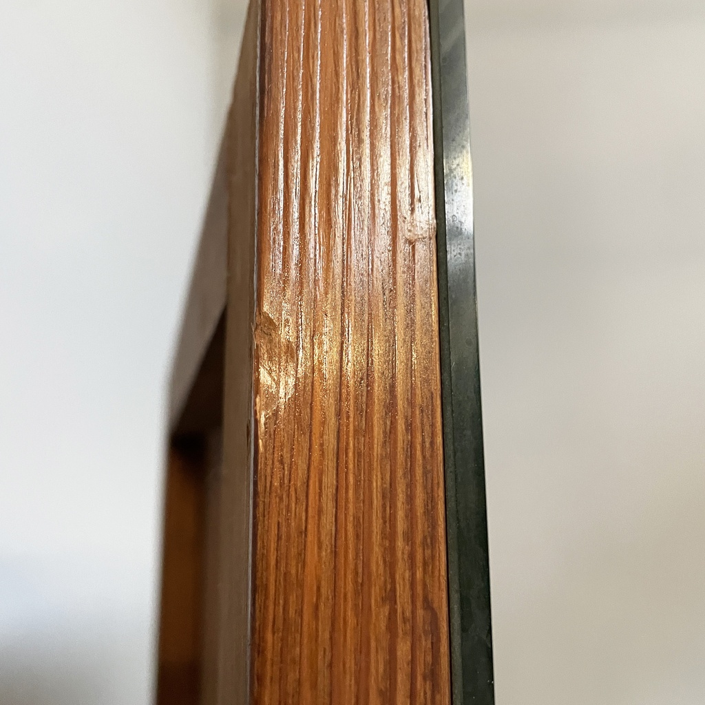 Specchio da terra in legno, 1940 ca.