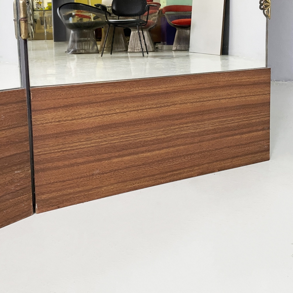 Specchio da terra in legno, 1940 ca.