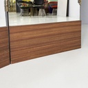 Specchio da terra in legno, 1940 ca.