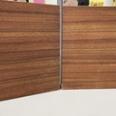 Specchio da terra in legno, 1940 ca.