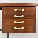 Scrivania in legno e metallo, 1960 ca.