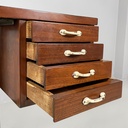 Scrivania in legno e metallo, 1960 ca.