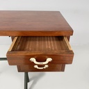 Scrivania in legno e metallo, 1960 ca.