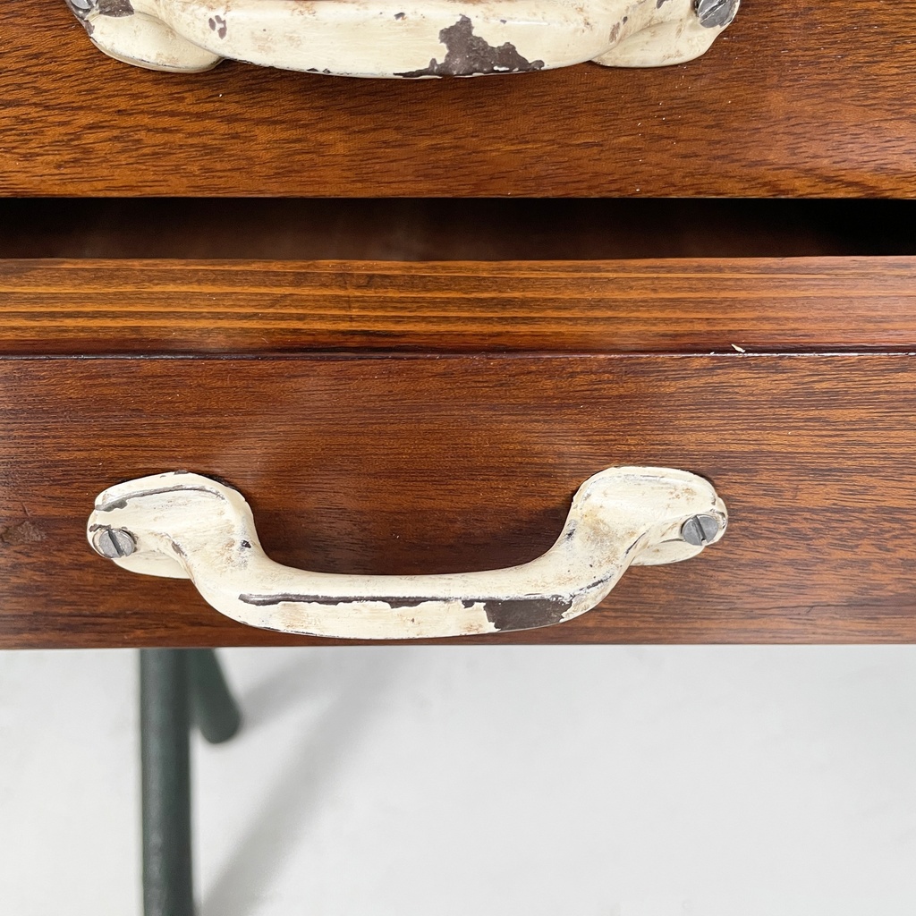 Scrivania in legno e metallo, 1960 ca.