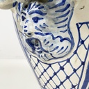 Vaso con coperchio in maiolica, 1715