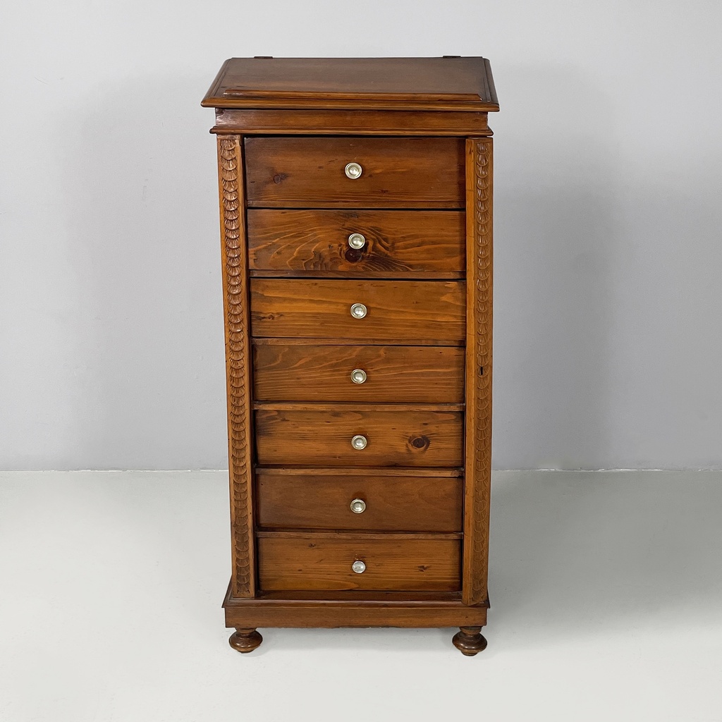 Cassettiera con leggio in legno, 1800 ca.