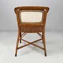 Poltrone in rattan e paglia, 1960 ca.