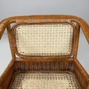 Poltrone in rattan e paglia, 1960 ca.