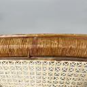 Poltrone in rattan e paglia, 1960 ca.